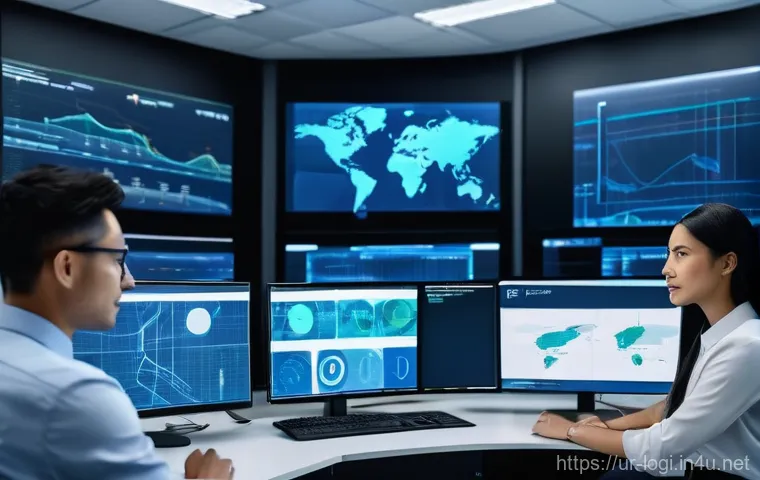 물류정보관리사 자격증의 해외 인증 여부 - **Prompt:** A diverse group of professional logistics information managers, male and female, from va...